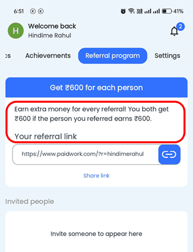 Refer and earn money