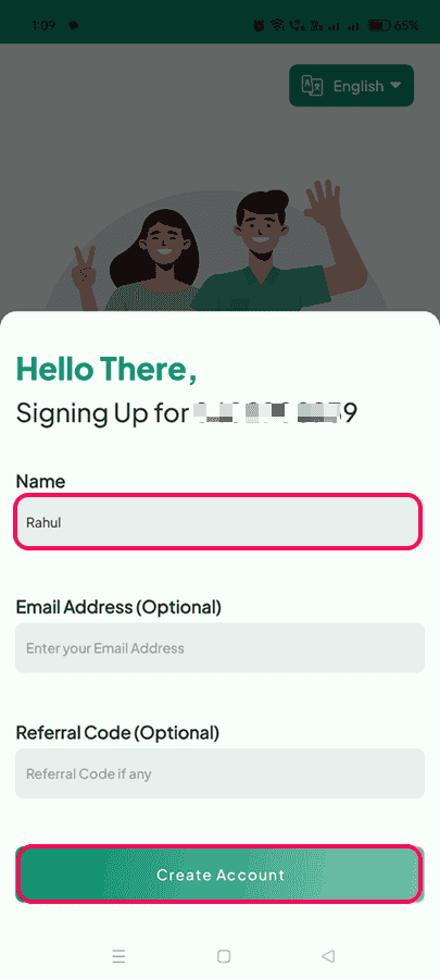 create new incash account for free