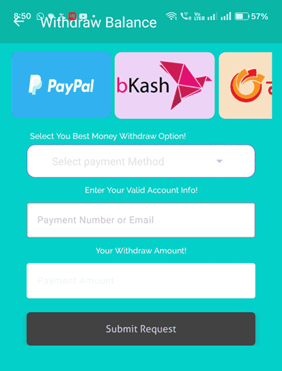 Daily taka app payment options